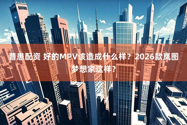 普患配资 好的MPV该造成什么样？2026款岚图梦想家这样？