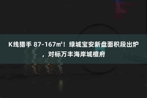 K线猎手 87-167㎡！绿城宝安新盘面积段出炉，对标万丰海岸城檀府