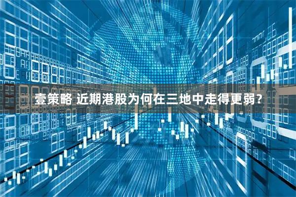 壹策略 近期港股为何在三地中走得更弱？